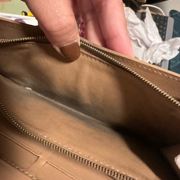 Louis Vuitton Bronze Vernis Porte-Tresor Wallet on Chain (WOC) - Authentic - Picture 5 of 6